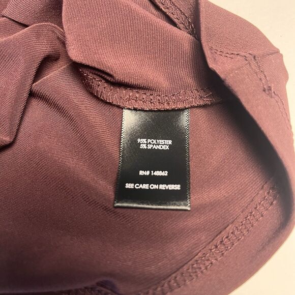 Torrid Studio Knit V-Neck Top Plus Size 1 Sassafras Quarter Sleeve Shirred - Picture 9 of 12